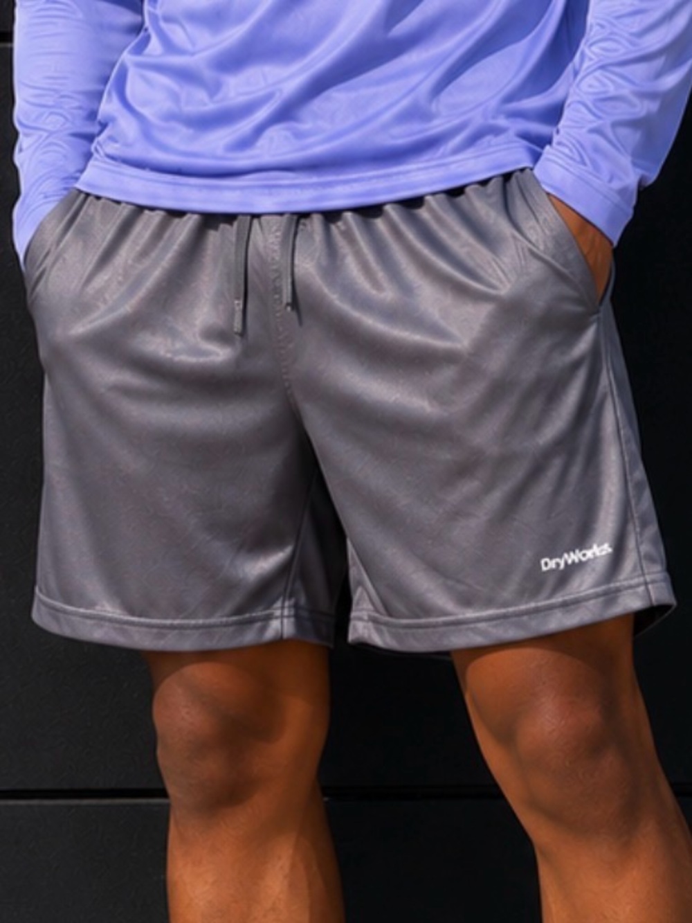 Athletic Works Youth Large Gray Performance Athletic Shorts | Size 10-12